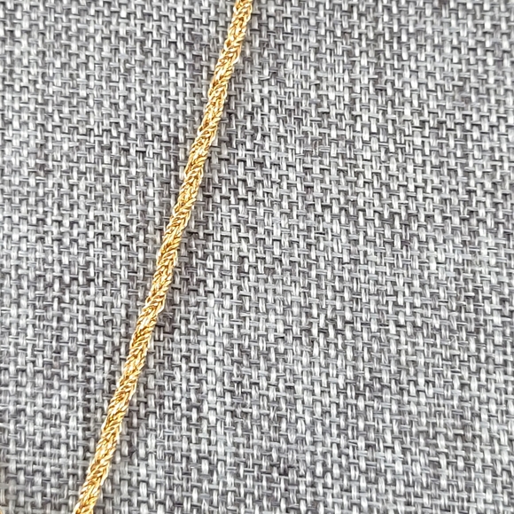 Vintage 70's Gold Tone Drop Tussle Necklace - Picture 5 of 11